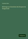 Friedrich Nies: Beitraege zur Kenntniss des Keupers im Steigerwald, Buch