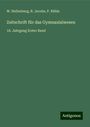 W. Hollenberg: Zeitschrift für das Gymnasialwesen, Buch
