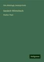 Otto Böhtlingk: Sanskrit-Wörterbuch, Buch