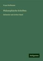 Franz Hoffmann: Philosophische Schriften, Buch