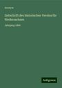 Anonym: Zeitschrift des historischen Vereins für Niedersachsen, Buch