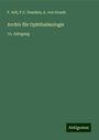 F. Arlt: Archiv für Ophthalmologie, Buch