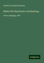 Friedrich Arnold Brockhaus: Blätter für literarische Unterhaltung, Buch