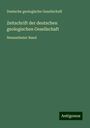 Deutsche Geologische Gesellschaft: Zeitschrift der deutschen geologischen Gesellschaft, Buch
