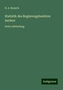 H. A. Reinick: Statistik des Regierungsbezirkes Aachen, Buch