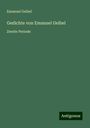 Emanuel Geibel: Gedichte von Emanuel Geibel, Buch