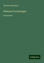 Theodor Mommsen: Römische Forschungen, Buch