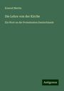 Konrad Martin: Die Lehre von der Kirche, Buch