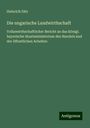 Heinrich Ditz: Die ungarische Landwirthschaft, Buch
