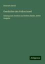 Heinrich Ewald: Geschichte des Volkes Israel, Buch