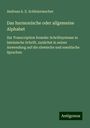 Andreas A. E. Schleiermacher: Das harmonische oder allgemeine Alphabet, Buch