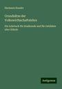 Hermann Roesler: Grundsätze der Volkswirthschaftslehre, Buch