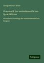 Georg Benedict Winer: Grammatik des neutestamentlichen Sprachidioms, Buch