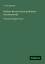 J. von Moerner: Berliner Revue: Social-politische Wochenschrift, Buch