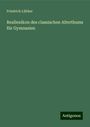 Friedrich Lübker: Reallexikon des classischen Alterthums für Gymnasien, Buch