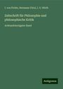 I. von Fichte: Zeitschrift für Philosophie und philosophische Kritik, Buch