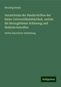 Henning Ratjen: Verzeichniss der Handschriften der Kieler Universitätsbibliothek, welche die Herzogthümer Schleswig und Holstein betreffen, Buch