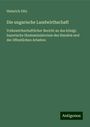 Heinrich Ditz: Die ungarische Landwirthschaft, Buch