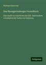 Hermann Baerwald: Das Baumgartenberger Formelbuch, Buch