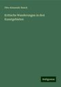 Otto Alexander Banck: Kritische Wanderungen in drei Kunstgebieten, Buch