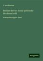 J. von Moerner: Berliner Revue: Social-politische Wochenschrift, Buch