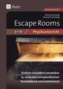 Titel: Escape Rooms für den Physikunterricht. Abgebildet ist eine geöffnete, rauchende Truhe.