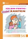 Lena-Christin Grzelachowski: Ich-bin-fertig-Knobelkarten Deutsch Klassen 5-6, Div.