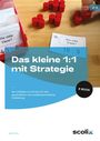 „Das kleine 1:1 mit Strategie“ und „Wie viele Dreier?“ auf Karte. Rote Zylinder sind auf einem Tisch verteilt.
