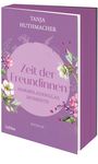 „Zeit der Freundinnen: Marmeladenglas Momente“ von Tanja Huthmacher. Lila Buchcover mit Blumenillustrationen.