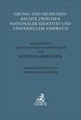 Titel: "Grund- und Menschenrechte zwischen nationaler Identität und universellem Anspruch". Herausgeber: Hans-Georg Dederer. Logo unten.