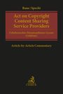 Benjamin Raue: Act on Copyright Content Sharing Service Providers, Buch