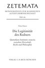 Tobias Dänzer: Die Legitimität des Redners, Buch