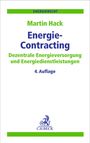 Logo unten, Text: Energie-Contracting von Martin Hack, dezentrale Energieversorgung, 4. Auflage, Energiedienstleistungen.