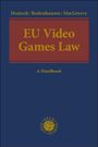 Titel: "EU Video Games Law: A Handbook". Autoren: Hentsch, Rodenhausen, MacGreevy. Dunkelblaues Cover, gelber Text.