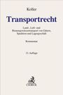 Text: "Koller, Transportrecht, Land-, Luft- und Binnenschiffstransport von Gütern, Kommentar, 12. Auflage." Logo unten.