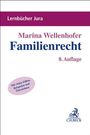 "Lernbücher Jura", "Marina Wellenhofer", "Familienrecht", "8. Auflage". Oval: "Mit vielen Fällen, Beispielen und Übersichten". Unten Logo.