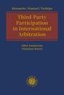 „Third-Party Participation in International Arbitration, Liber Amicorum Christian Borris“ in gelber Schrift auf blauem Grund.