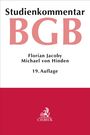 „Studienkommentar BGB“, Autoren: Florian Jacoby, Michael von Hinden, 19. Auflage. Darunter ein Logo mit einem Greif.