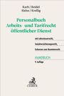 „Personalbuch Arbeits- und Tarifrecht öffentlicher Dienst“, Autoren, Details zu Inhalten, „HAND­BUCH“, Verlag C.H.BECK Logo.