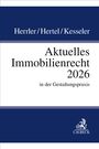 „Aktuelles Immobilienrecht 2026“ in Blau und Weiß. Unten ein Logo mit einer Figur, Buchstabe „B“ und „C.H.BECK“.
