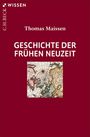 "GESCHICHTE DER FRÜHEN NEUZEIT", Autor: Thomas Maissen. Illustration: Alte Weltkarte auf rotem Hintergrund.
