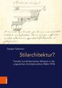 Oben handgeschriebener Text mit Architekturzeichnung. Unten Titel des Buches: "Stilarchitektur?" von Gáspár Salamon.