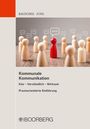 "Bauschke · Jung" oben, "Kommunale Kommunikation" und "Boorberg" unten. Figuren symbolisieren Kommunikation.