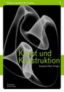 "Kunst und Konstruktion, Susanne Päch (Hrsg.), Edition Herbert W. Franke 1." Abstrakte, wirbelnde Formen auf Schwarz.