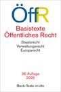 : Basistexte Öffentliches Recht, Buch