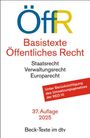 : Basistexte Öffentliches Recht. ÖffR, Buch