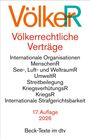 "Völkerrechtliche Verträge" in orange. Themen: MenschenR, UmweltR. 17. Auflage, 2026. Beck-Texte im dtv.