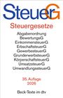 Text: SteuerGesetze; Abgabenordnung, Bewertung, Einkommen, Erbschaft, Gewerbe, Grund, Körper, Umsatz, Umwandlung; 35. Auflage 2026.