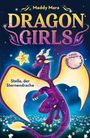 Der Text lautet: "DRAGON GIRLS", "Stella, der Sternendrache", "Exklusive Auflage mit Glitzersammelkarte". Ein lila Drache mit goldenen Flügeln und Blumen im Hintergrund.