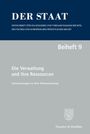 DER STAAT, Beiheft 9: Verwaltung und Ressourcen, Untersuchungen zur Wechselwirkung. Graues und blaues Layout. Logo unten.